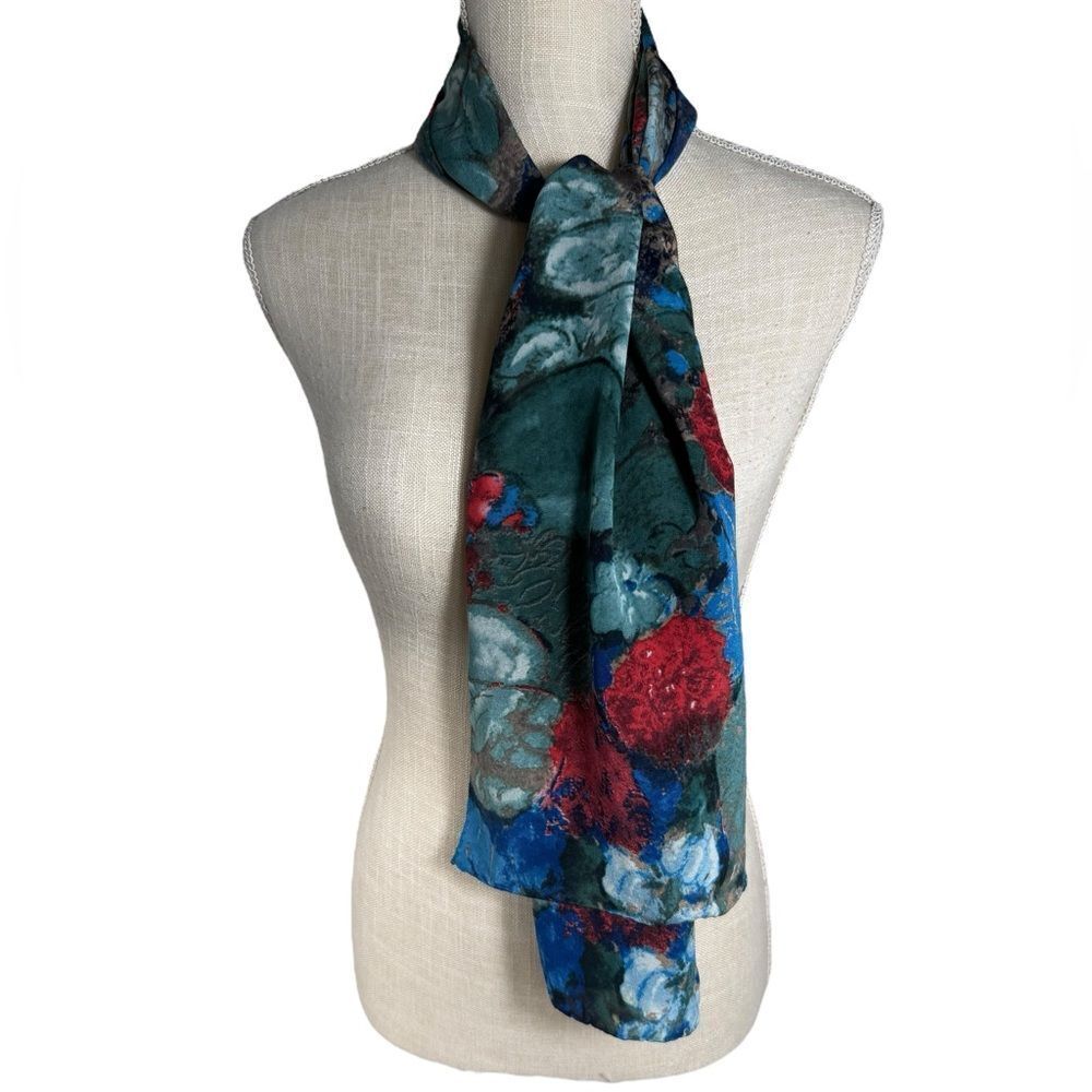 Boutique Red & Blue Shakespeare’s Redon Ophelia Inspired Silk Scarf